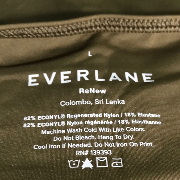 Everlane Swim Hipster High Rise Bottom Beech Green Large (10-12) NWT Quick Dry - Picture 8 of 9